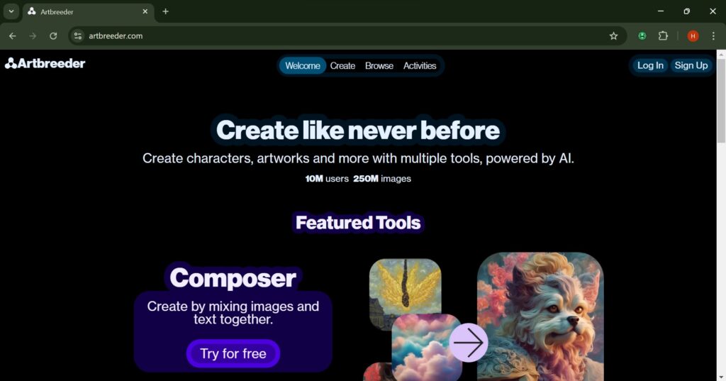 an image of artbreeder