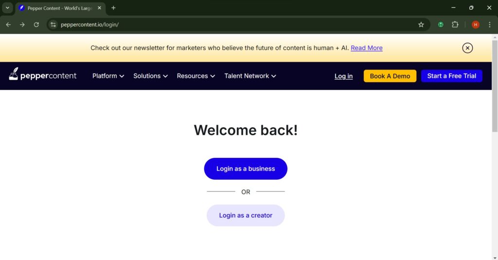 Image of Peppertype.ai creating fresh blog ideas and social media posts for marketers.