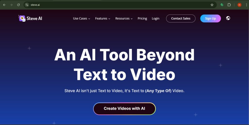Steve.ai creates animated videos from scripts for small business marketing.