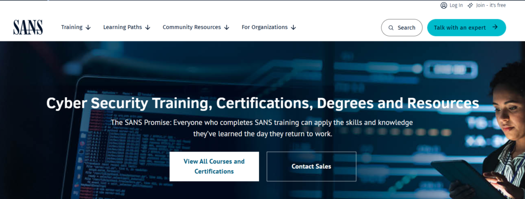 SANS Institute cybersecurity training – Learn Cybersecurity Online in Nigeria