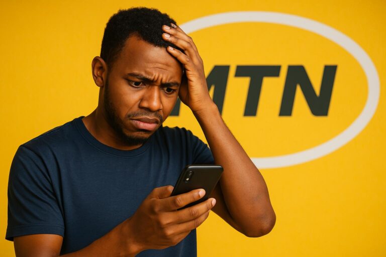 a man wondering is MTN Reacting Data Prices in Nigeria
