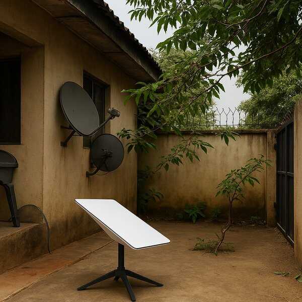 Wrong Starlink dish placement in Nigeria leading to poor internet performance